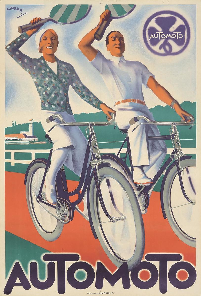 AUTOMOTO VéLO/CYCLES Rnya - POSTER HQ 40x60cm d'une AFFICHE VINTAGE
