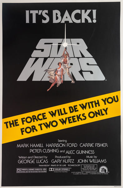 STAR WARS IT'S BACK! THE FORCE WILL BE WITH YOU 1981