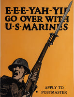 E-E-E-YAH-YIP GO OVER WITH THE U-S-MARINES