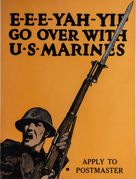 E-E-E-YAH-YIP GO OVER WITH THE U-S-MARINES