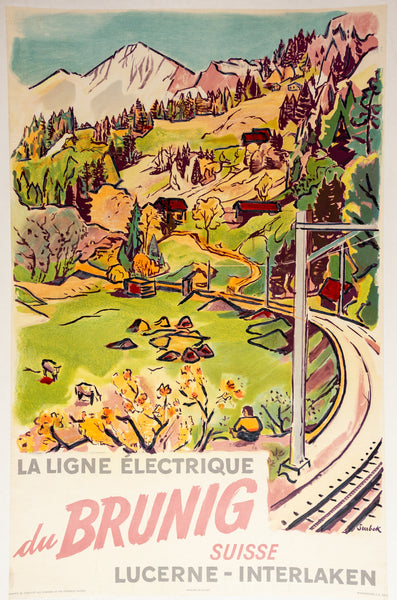 LA LIGNE ELECTRIQUE DU BRUNIG