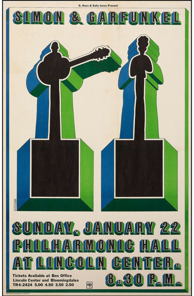 SIMON & GARFUNKEL at the Philharmonic Hall at Lincoln Center