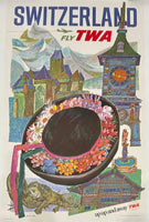 Switzerland Fly TWA Up Up and Away