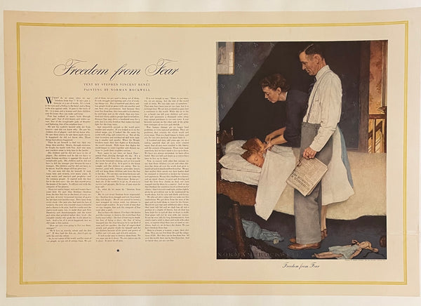 THE SATURDAY EVENING POST PRESENTS THE FOUR FREEDOMS - FREEDOM FROM FEAR