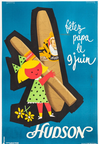 HUDSON/FETEZ PAP LE 9 JUN ORG POSTER (FRENCH)