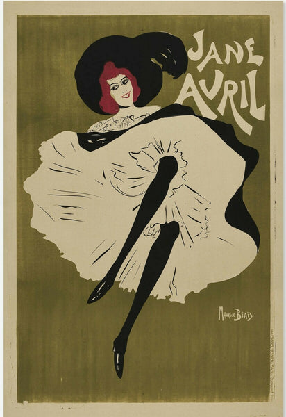 アンリ　ド　Jane Avril & Trianon-Concert ポスター Jane Avril print by Henri de Toulouse-Lautrec | Posterlounge