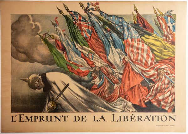 L'EMPRUNT DE LA LIBERATION ca 1916 31 3/4 X 45