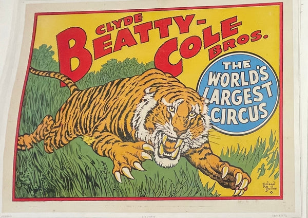 CLYDE BEATTY AND COLE BROS THE WORLD LARGEST CIRCUS