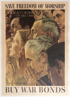 NORMAN ROCKWELL FREEDOM OF WORSHIP