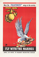 WEAR THE "FIGHTIN'EST" WINGS IN THE SERVICE / FLY WITH THE MARINES