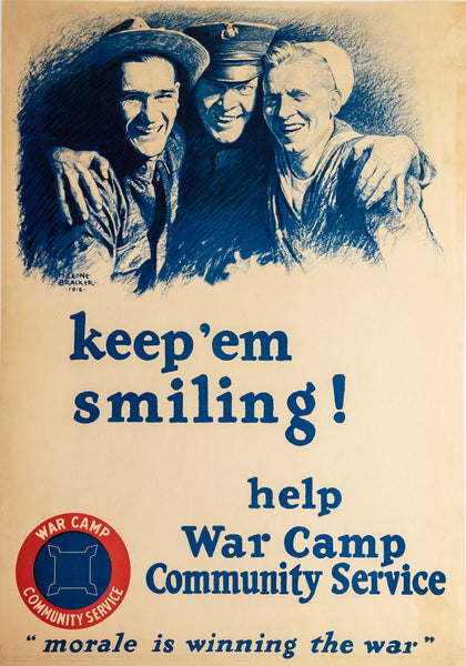 KEEP 'EM SMILING 1918 39x27 1/2
