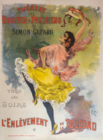 THEATRE DES BOUFFES PARISIENS ca 1895 57 3/4 X 42 1/4