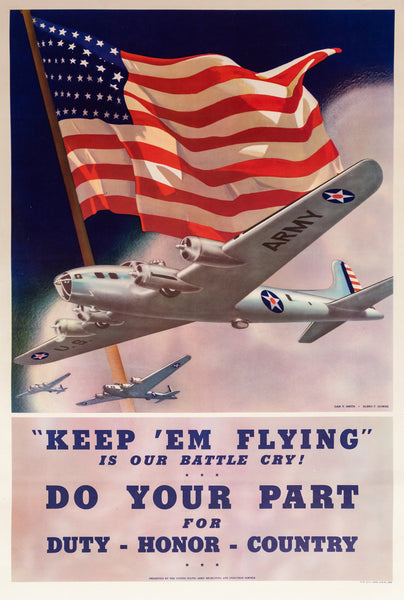 KEEP 'EM FLYING 1942 38 X 25 1/4 (DAN SMITH/ALBRO DOWNE)