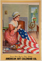 BIRTH OF THE FLAG - AMERICAN ART CALENDAR CO